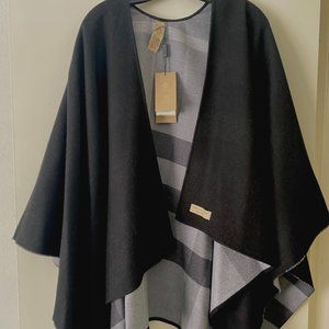 Black and Grey Plaid Burberry Cape